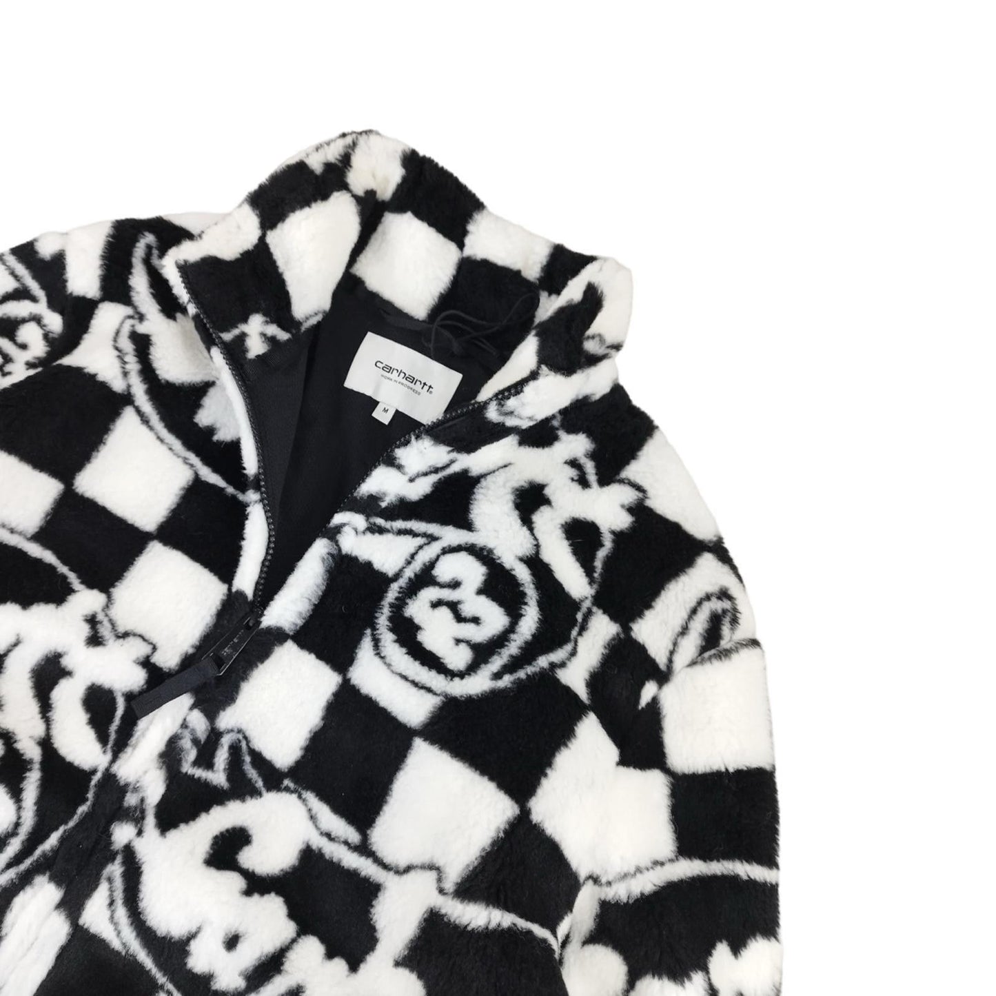 Carhatt - Polaire « W’ Plains Liner » zippée noire et blanche taille M - Le Saptuaire