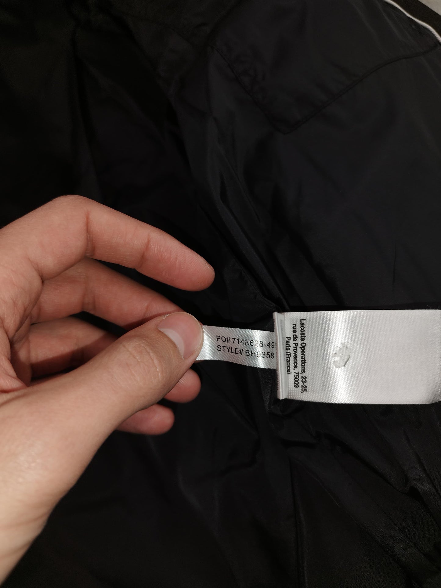 Lacoste - Doudoune noire taille M - Le Saptuaire