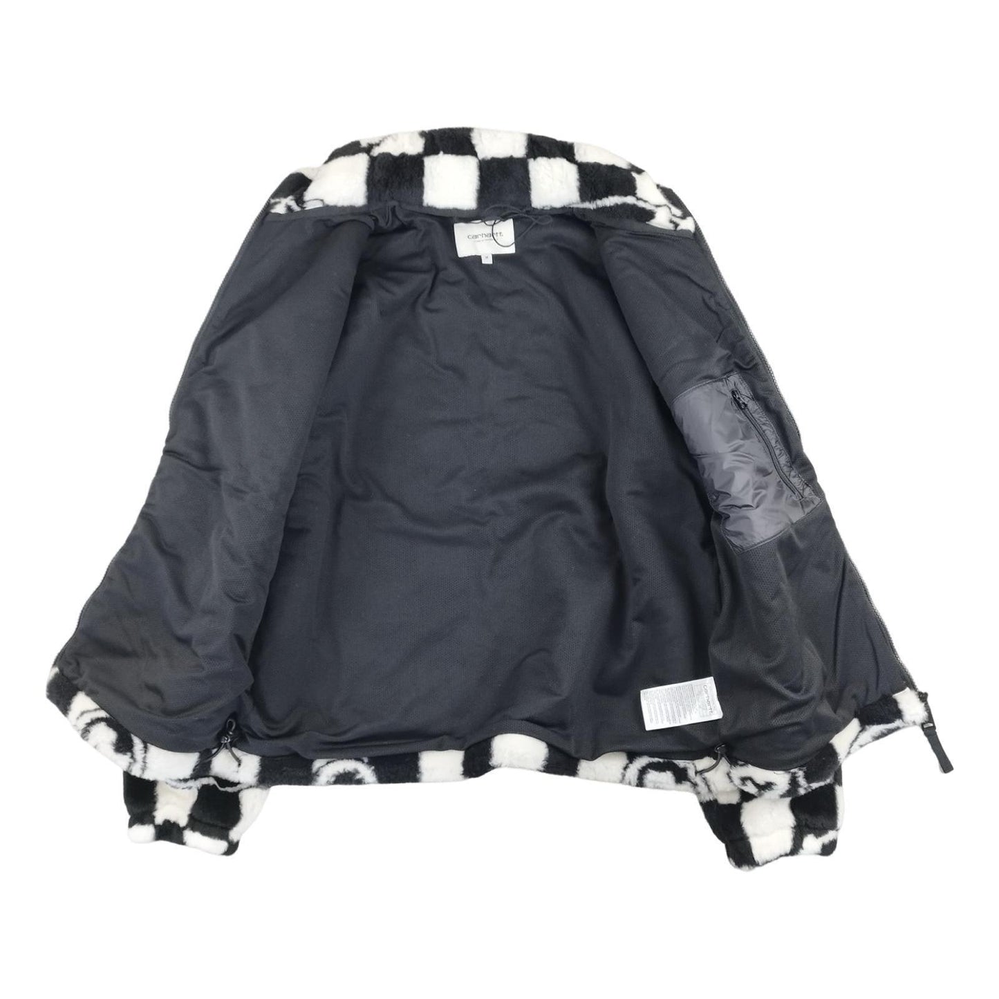Carhatt - Polaire « W’ Plains Liner » zippée noire et blanche taille M - Le Saptuaire