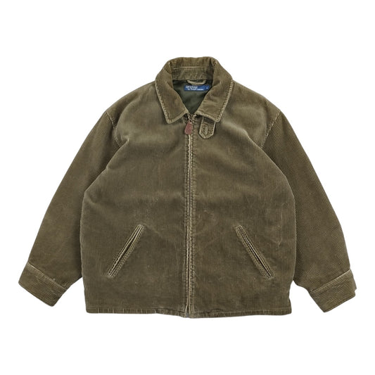 Ralph Lauren - Veste Harrington en velours côtelé kaki taille M - Le Saptuaire