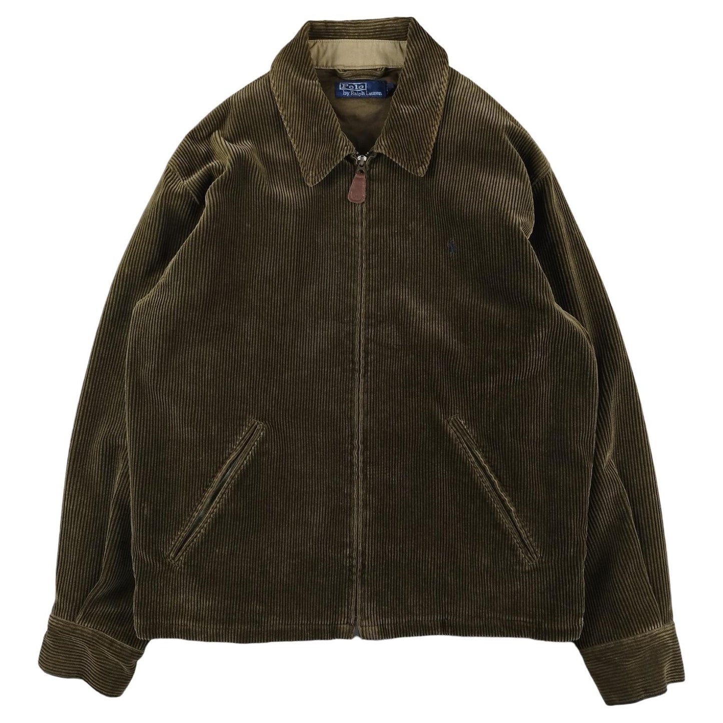 Ralph Lauren Harrington - Veste en velours côtelé kaki taille M