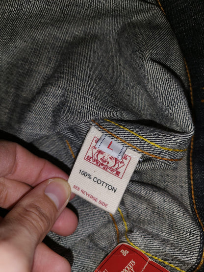 Veste en jeans brodé taille L - Le Saptuaire