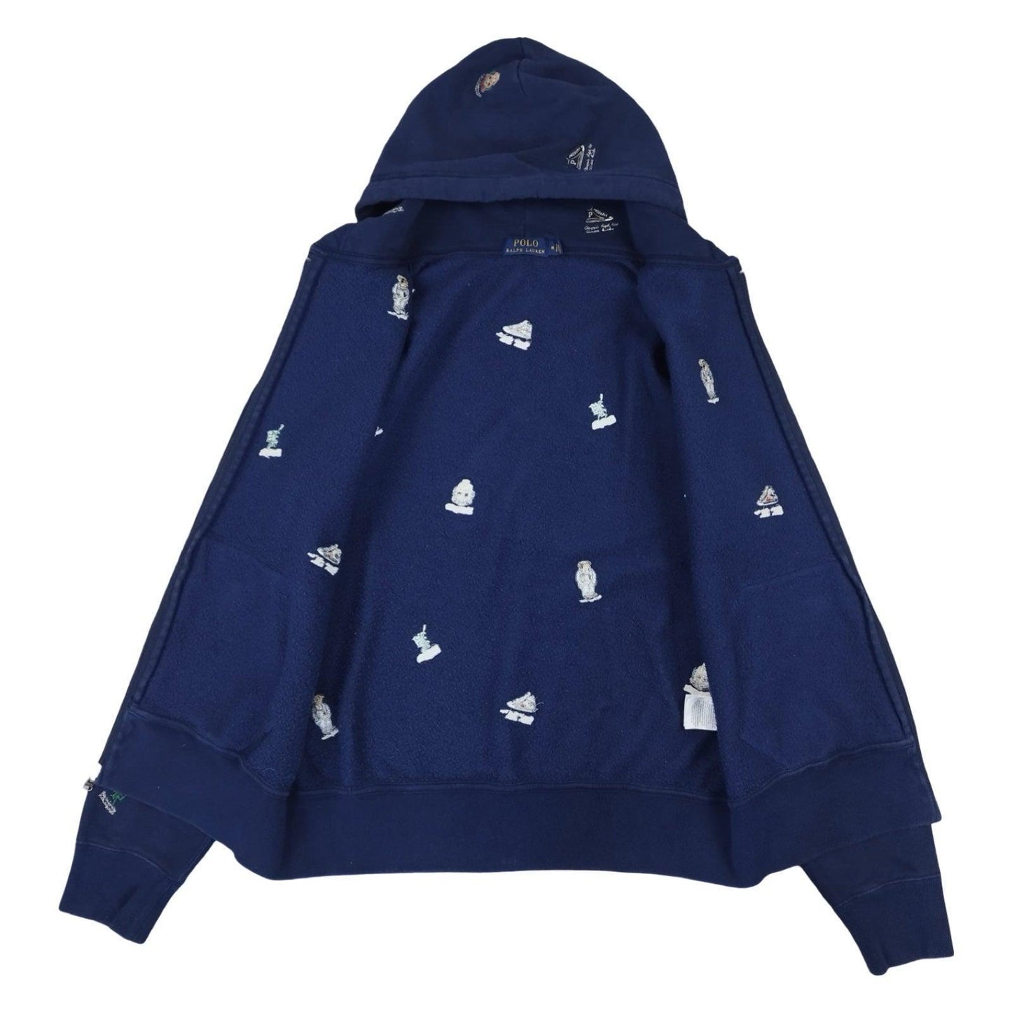 Pull zippé à capuche bleu marine taille M - Le Saptuaire