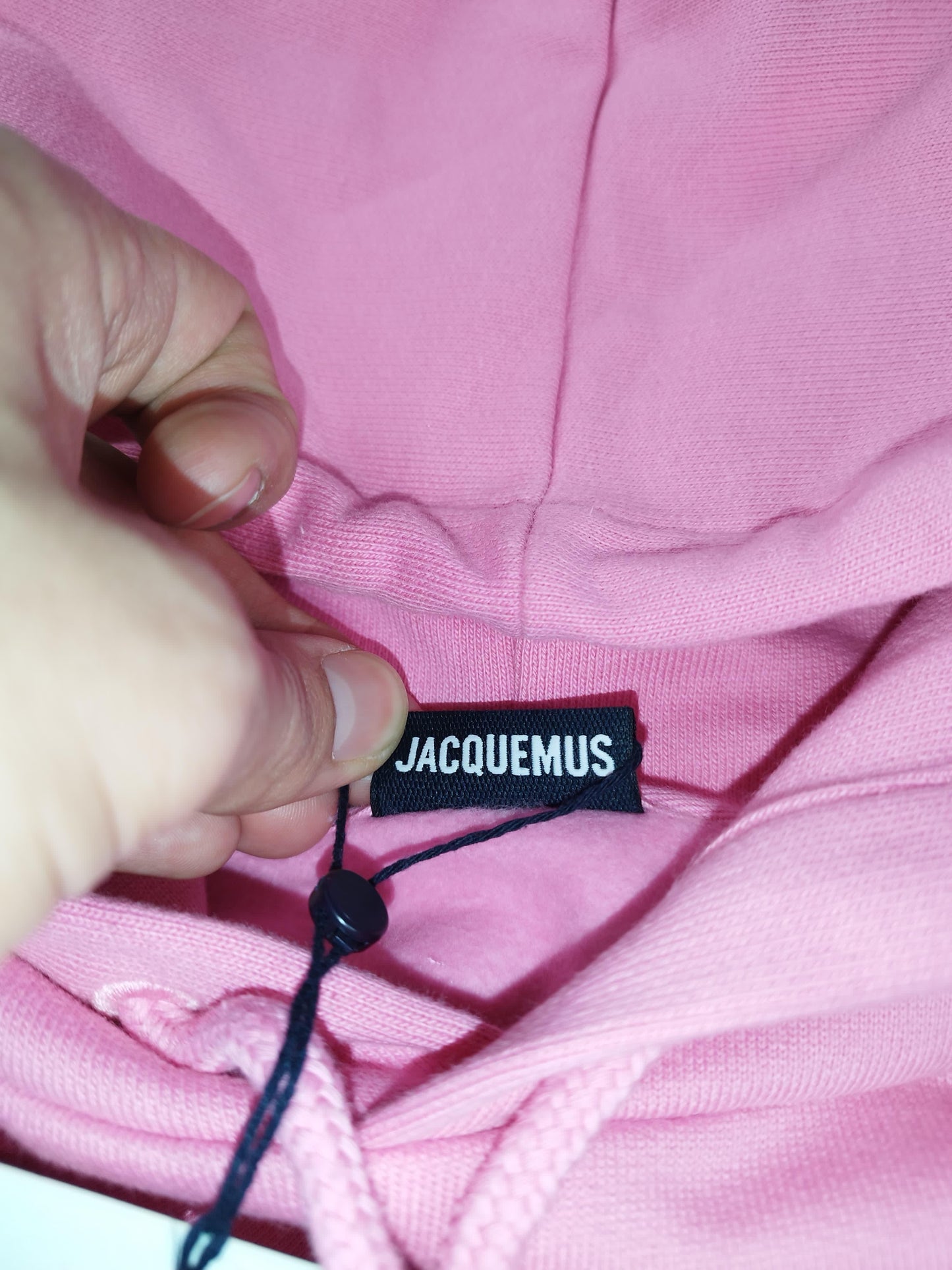 Jacquemus - Pull à capuche rose taille S