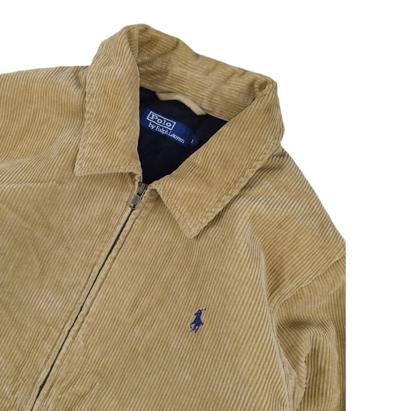 Ralph Lauren - Veste Harrington moutarde en velours côtelé taille L - Le Saptuaire