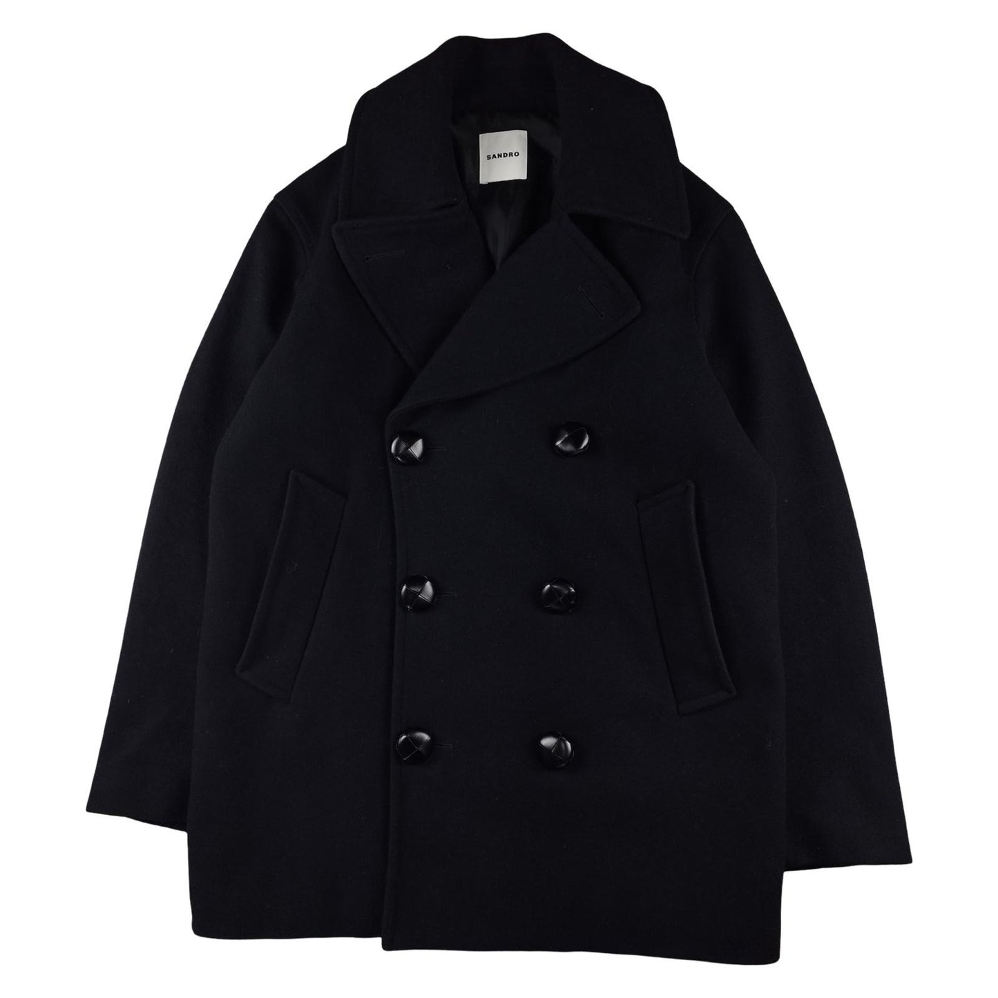 Sandro - Navy blue wool coat size S