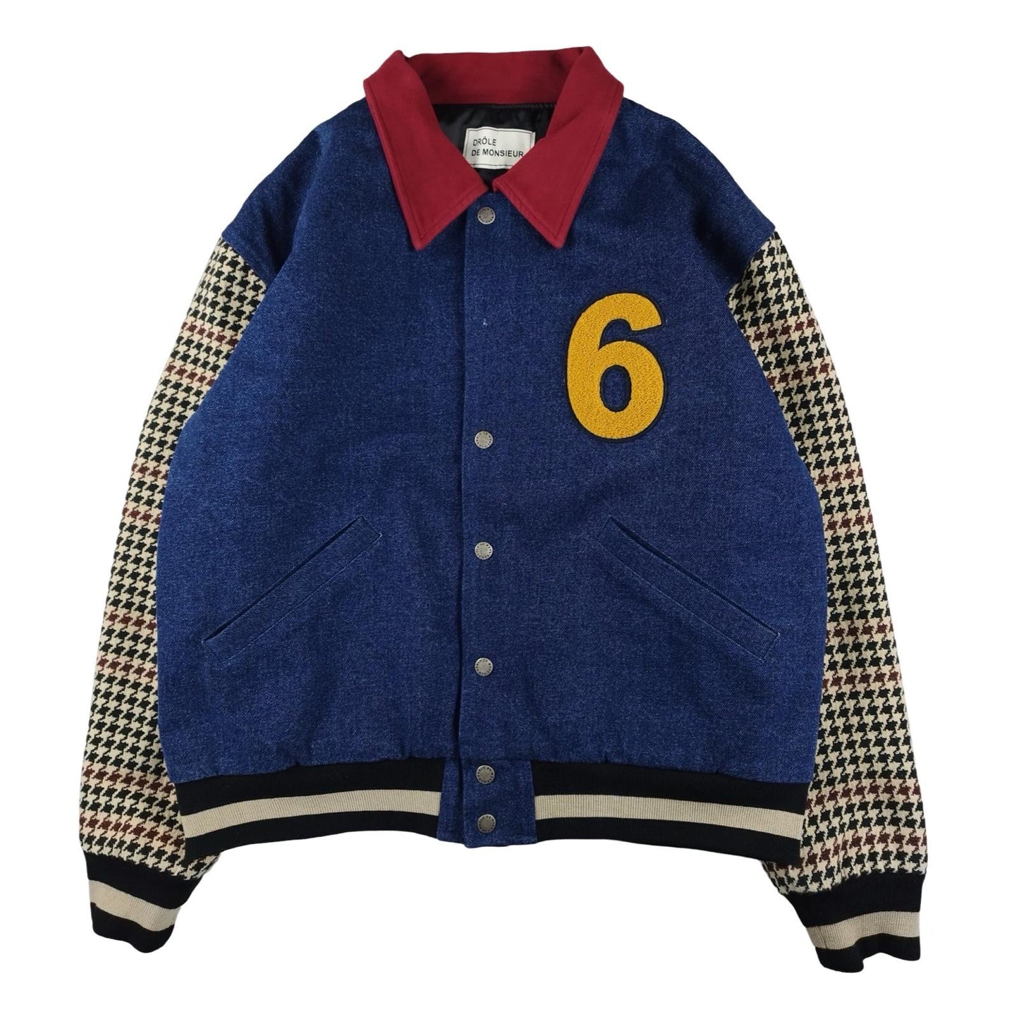 Drôle de Monsieur - Varsity Jacket en jean bleue taille M