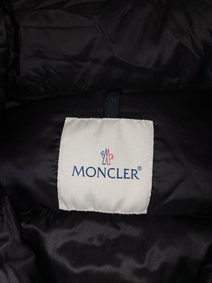 Moncler - Doudoune boutonnée noire taille S