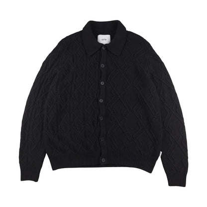 Arte - Cardigan torsadé noir taille M - Le Saptuaire