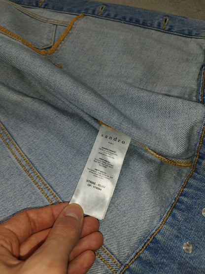 Veste en jean à motifs taille L - Le Saptuaire