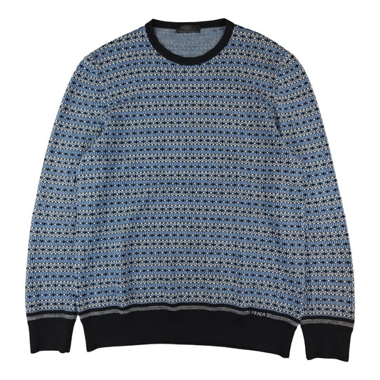 Prada - Pull en laine à motifs taille M