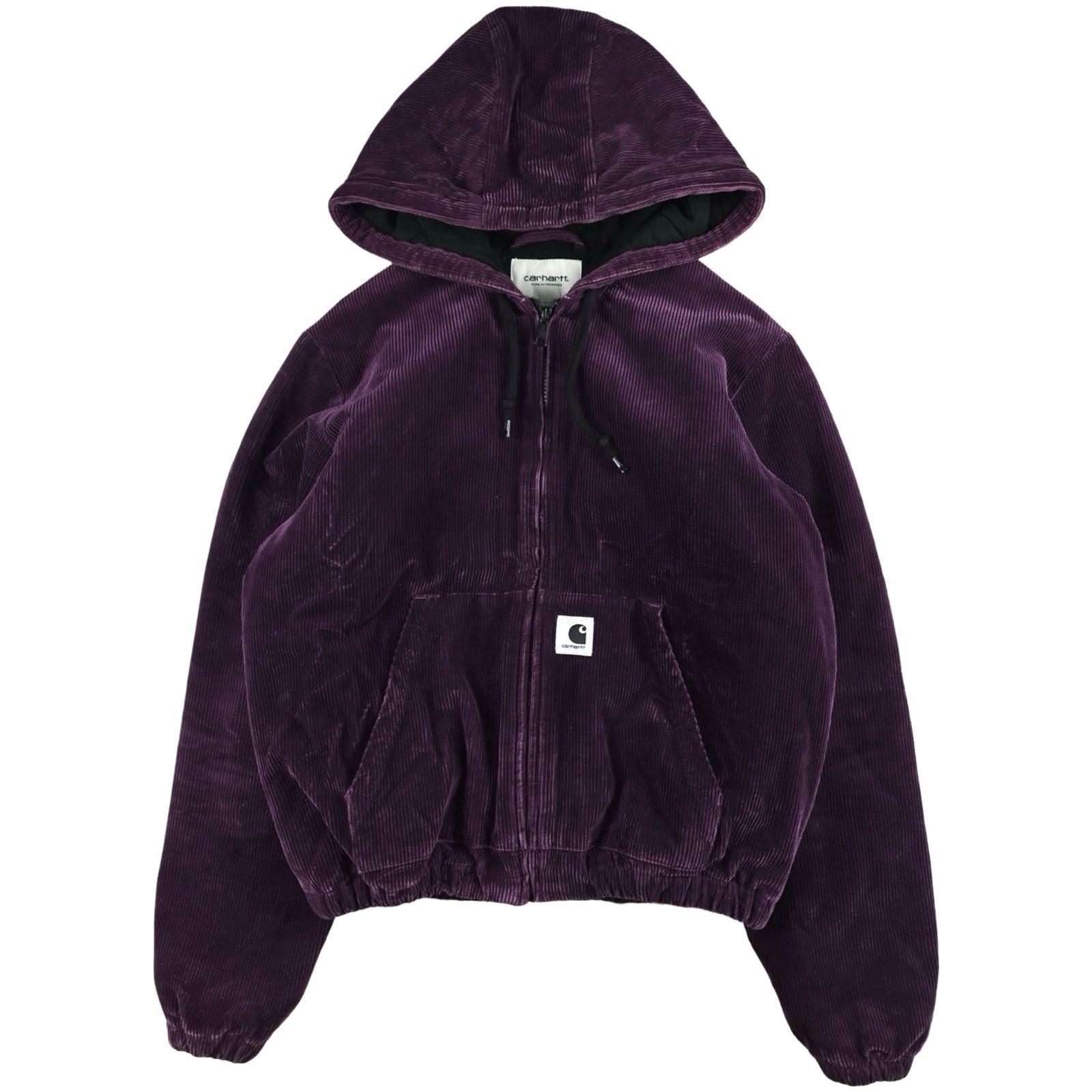 Carhartt - Veste à capuche matelassée en velours côtelé violet taille S - Le Saptuaire