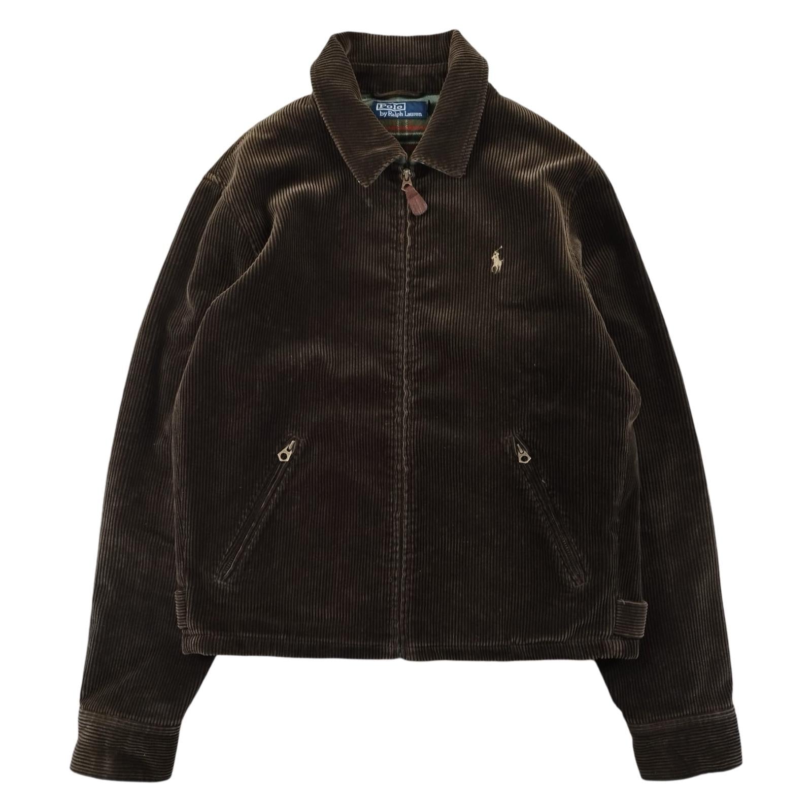 Ralph Lauren Harrington - Veste en velours côtelé marron taille S - Le Saptuaire