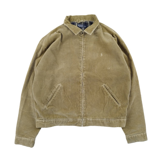 Ralph Lauren - Veste Harrington crème en velours côtelé taille XL - Le Saptuaire