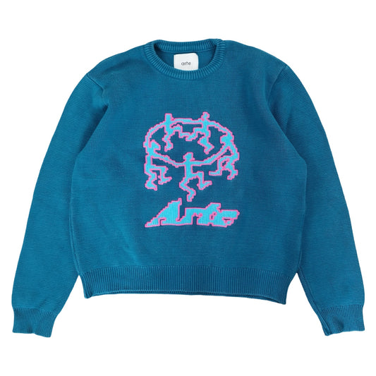 Arte - Pull en knit bleu taille L