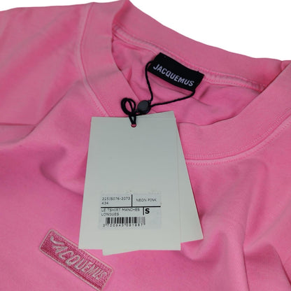 Jaquemus - T-shirt manche longue rose fuchsia taille S