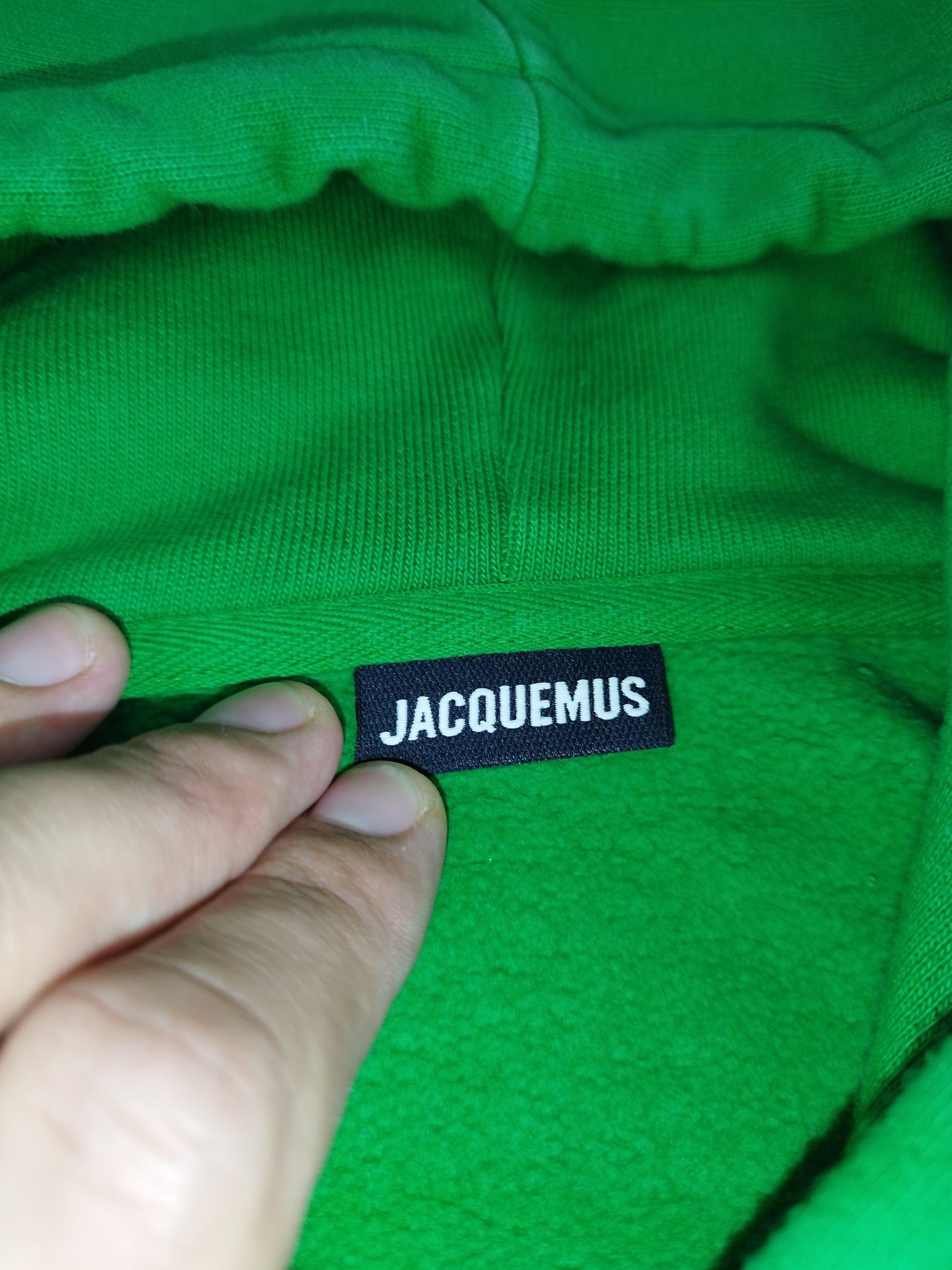 Jacquemus - Pull à capuche vert taille XS - Le Saptuaire