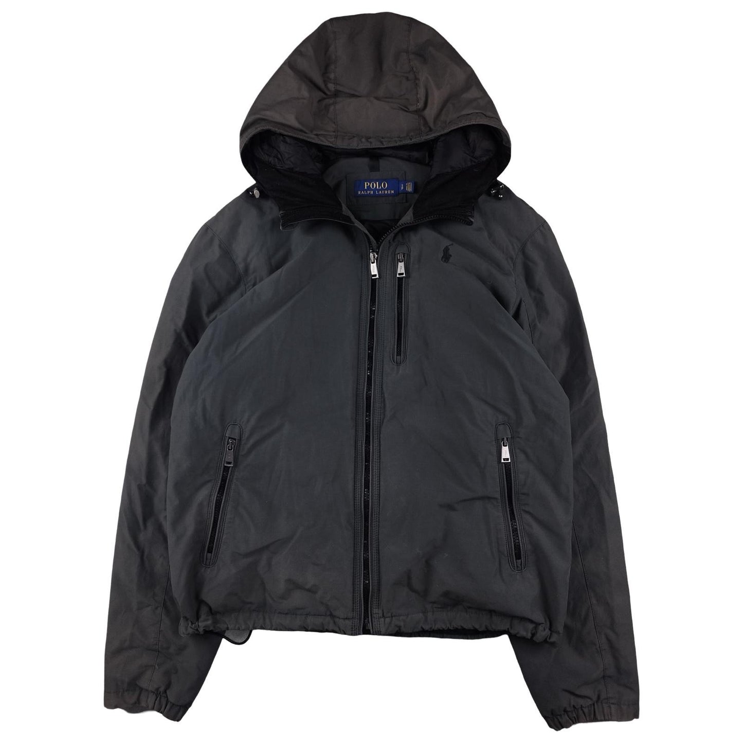 Ralph Lauren - Parka acolchada gris oscuro talla S