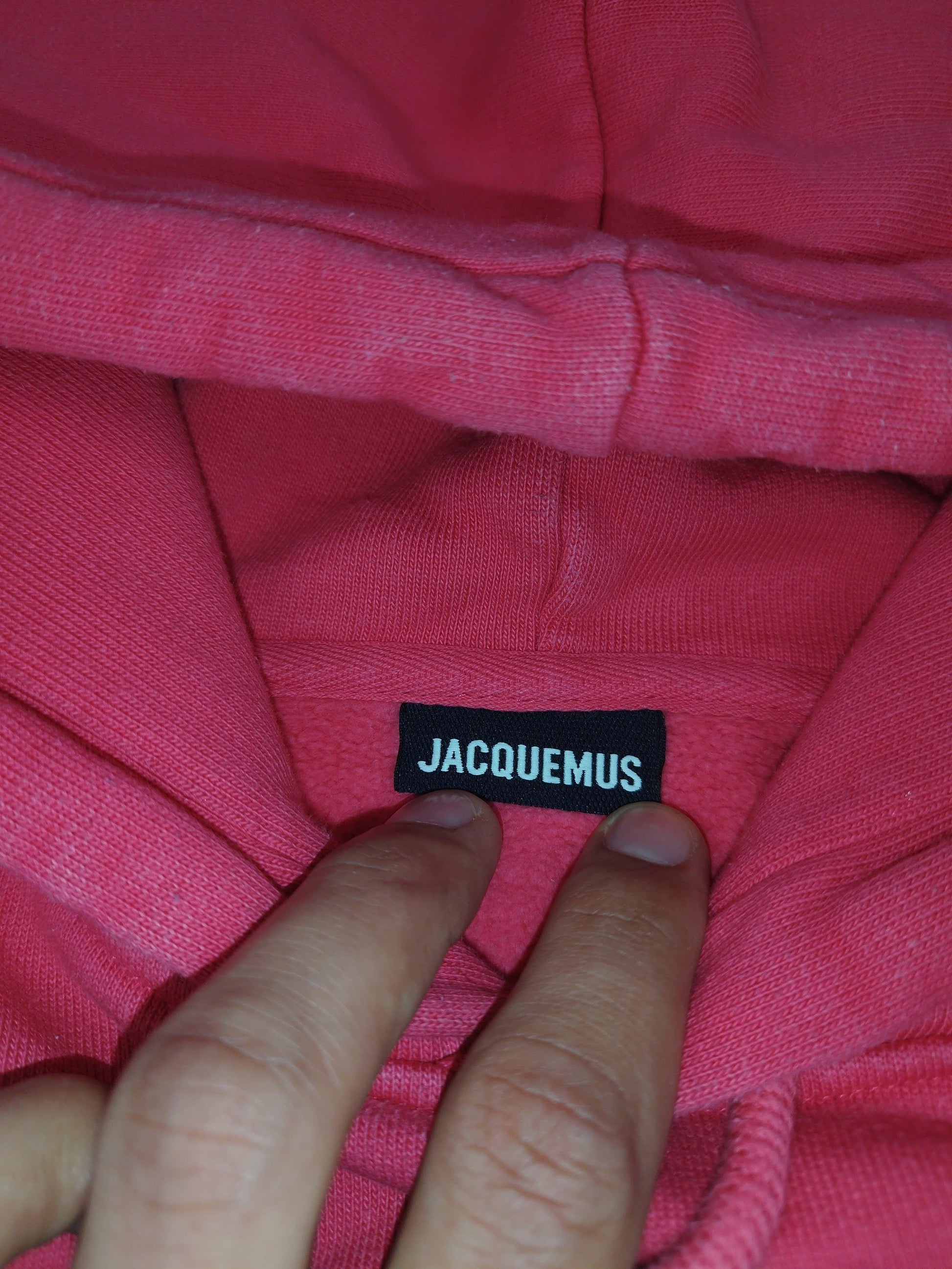 Jacquemus - Pull à capuche rose taille S - Le Saptuaire