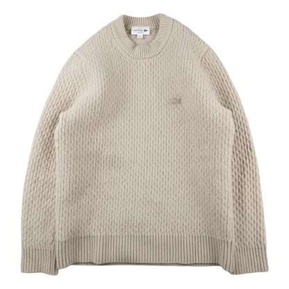 Lacoste - Pull en laine crème taille S