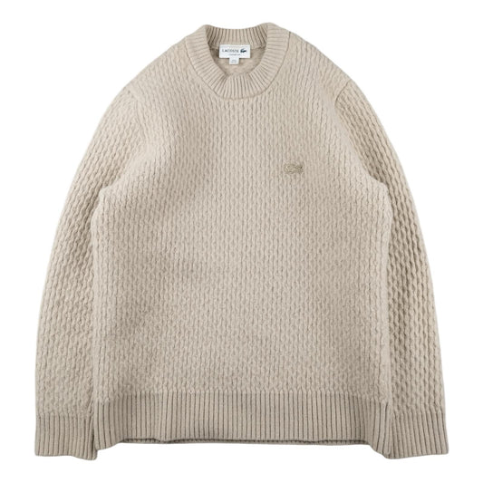 Lacoste - Pull en laine crème taille S