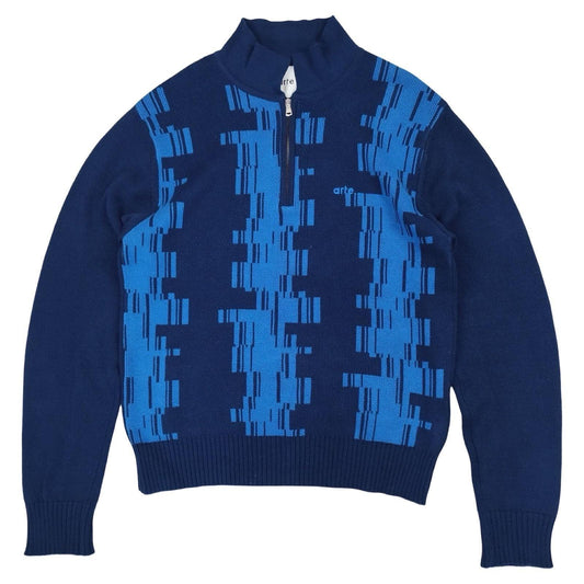 Arte - Pull col cheminée bleu taille S - Le Saptuaire