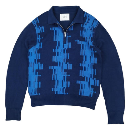 Arte - Pull col cheminée bleu taille S - Le Saptuaire