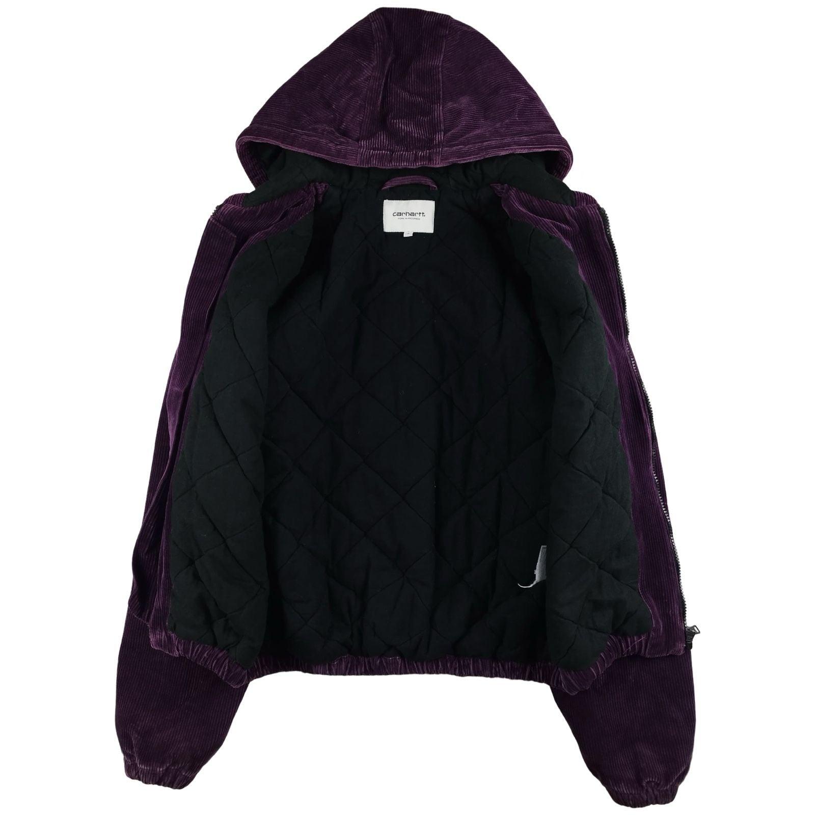 Carhartt - Veste à capuche matelassée en velours côtelé violet taille S - Le Saptuaire