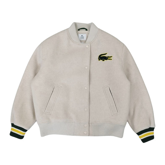 Lacoste - Varsity Jacket en laine crème taille M - Le Saptuaire