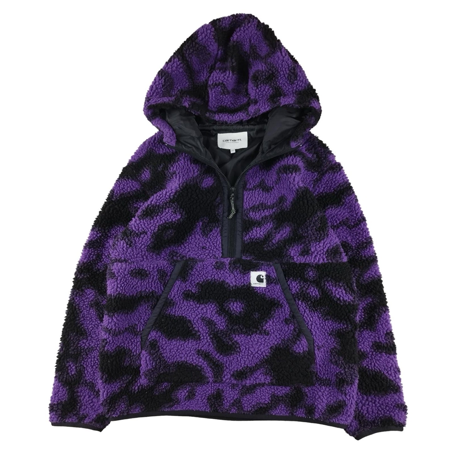 Carhartt - Polaire à capuche violet et noire taille XS