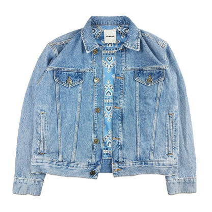 Sandro - Veste en jean bleu taille L - Le Saptuaire