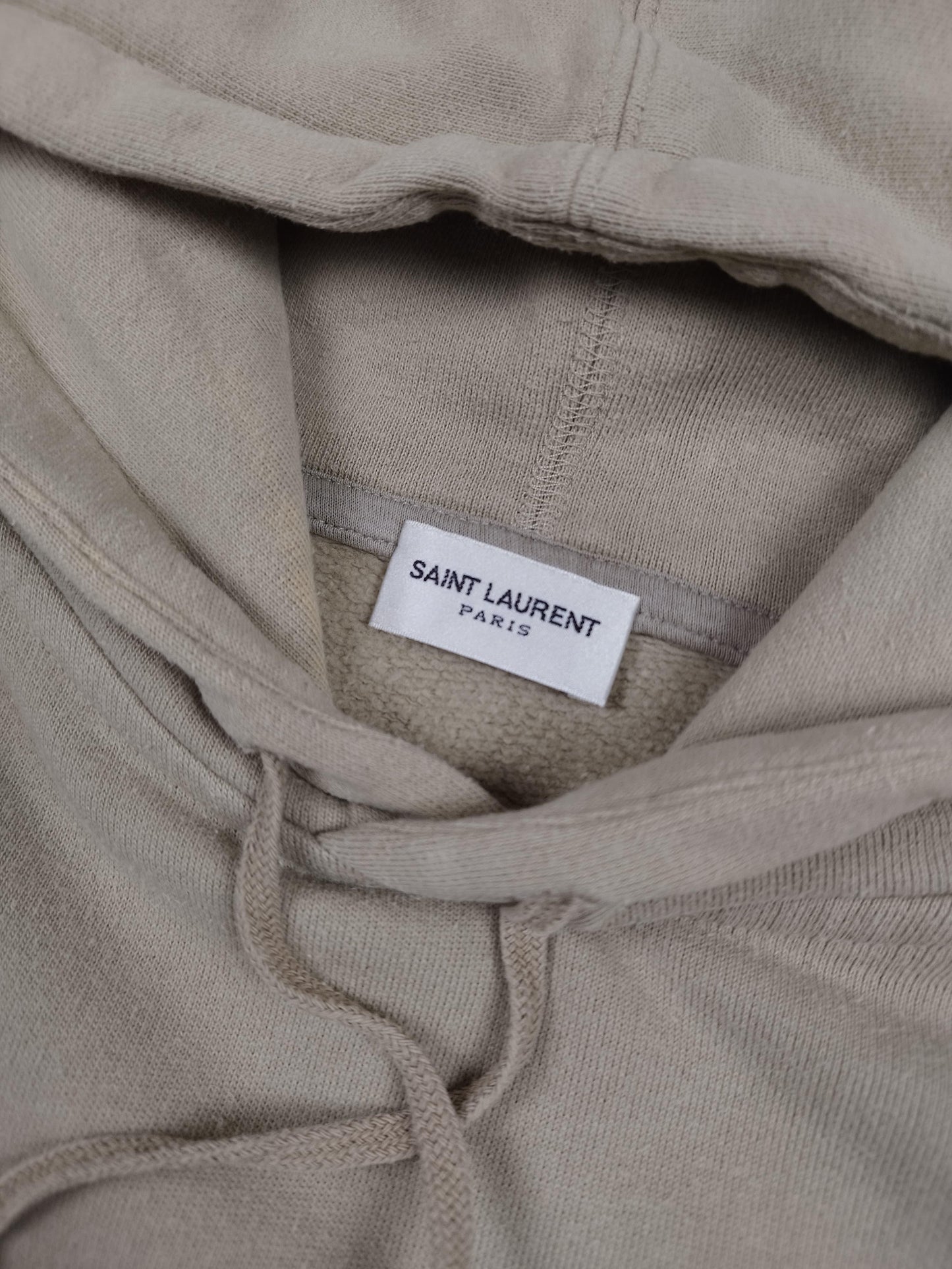 Saint Laurent - Pull à capuche crème taille S - Le Saptuaire