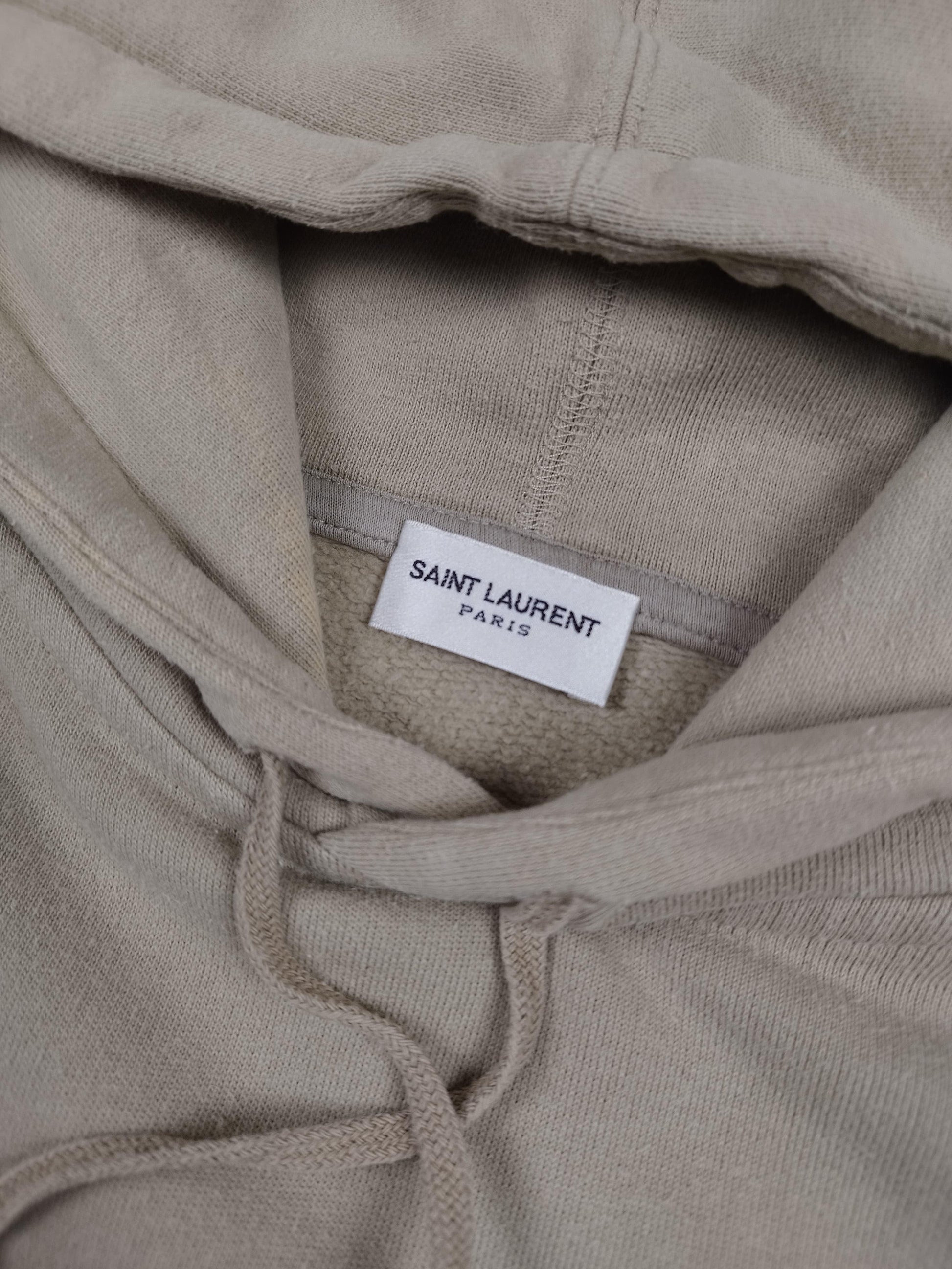 Saint Laurent - Pull à capuche crème taille S - Le Saptuaire