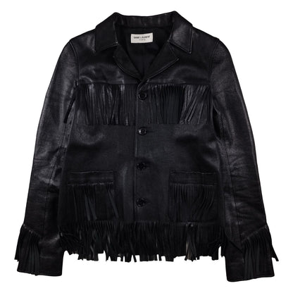 Saint Laurent - Veste courte en cuir taille XS