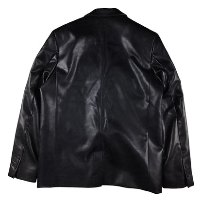 Arte - Black faux leather jacket size S