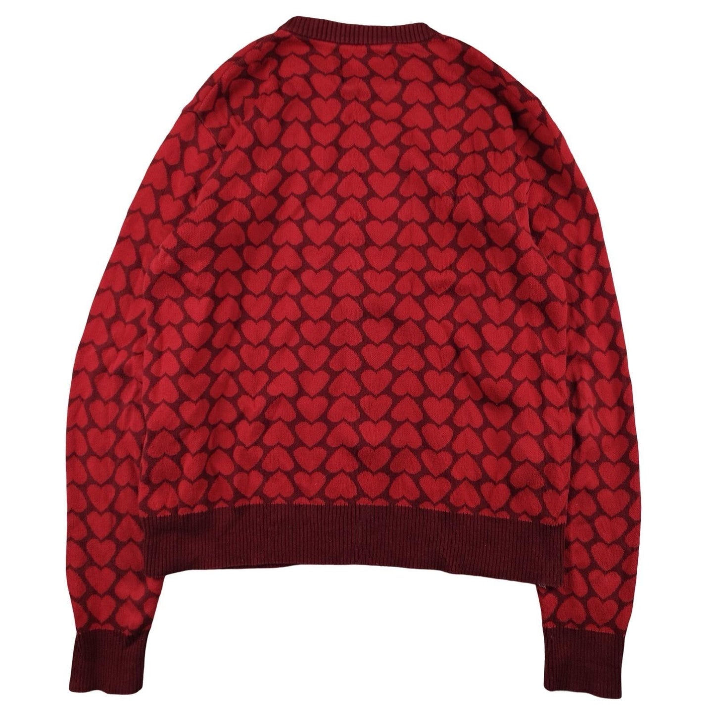 Arte - Pull à motifs cœur rouge taille S - Le Saptuaire