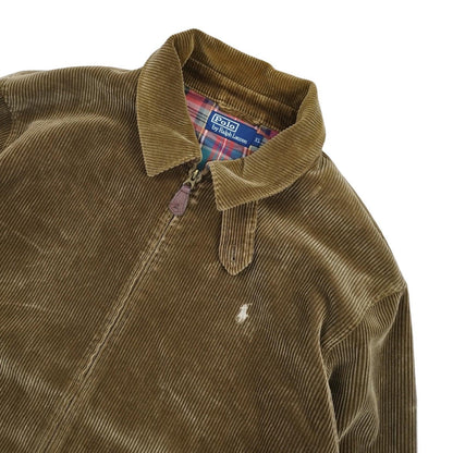 Ralph Lauren - Veste Harrington en velours côtelé marron taille XL - Le Saptuaire