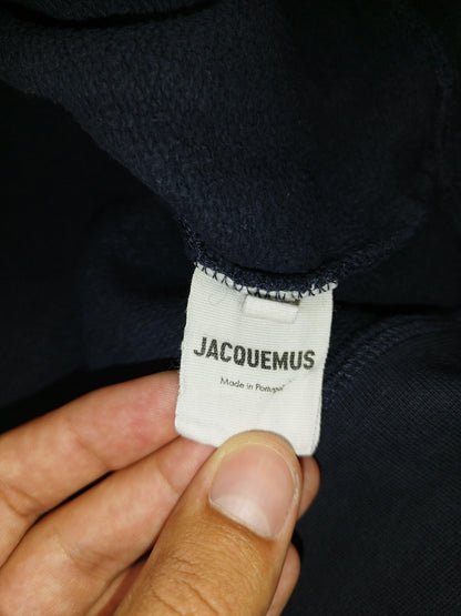 Jacquemus - Pull à capuche bleu marine taille XL - Le Saptuaire