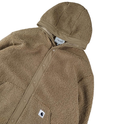 Carhartt - Chaqueta polar con botones color mostaza talla M