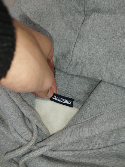 Jacquemus - Pull à capuche gris taille S - Le Saptuaire