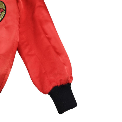 Saint Laurent - Bombers en soie rouge taille S