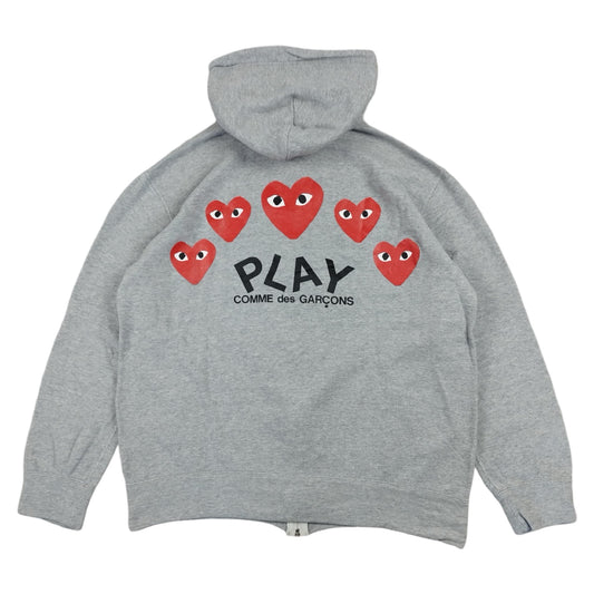 Comme des Garçons - Pull à capuche gris taille XL