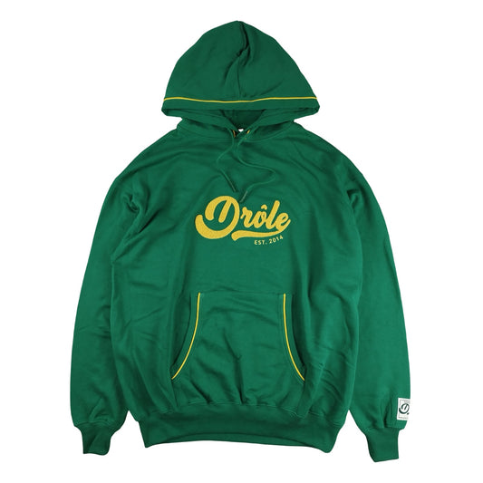 Drôle de Monsieur - Pull à capuche vert taille L