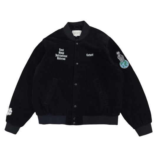 Carhartt - Varsity Jacket en velours côtelé noire taille L