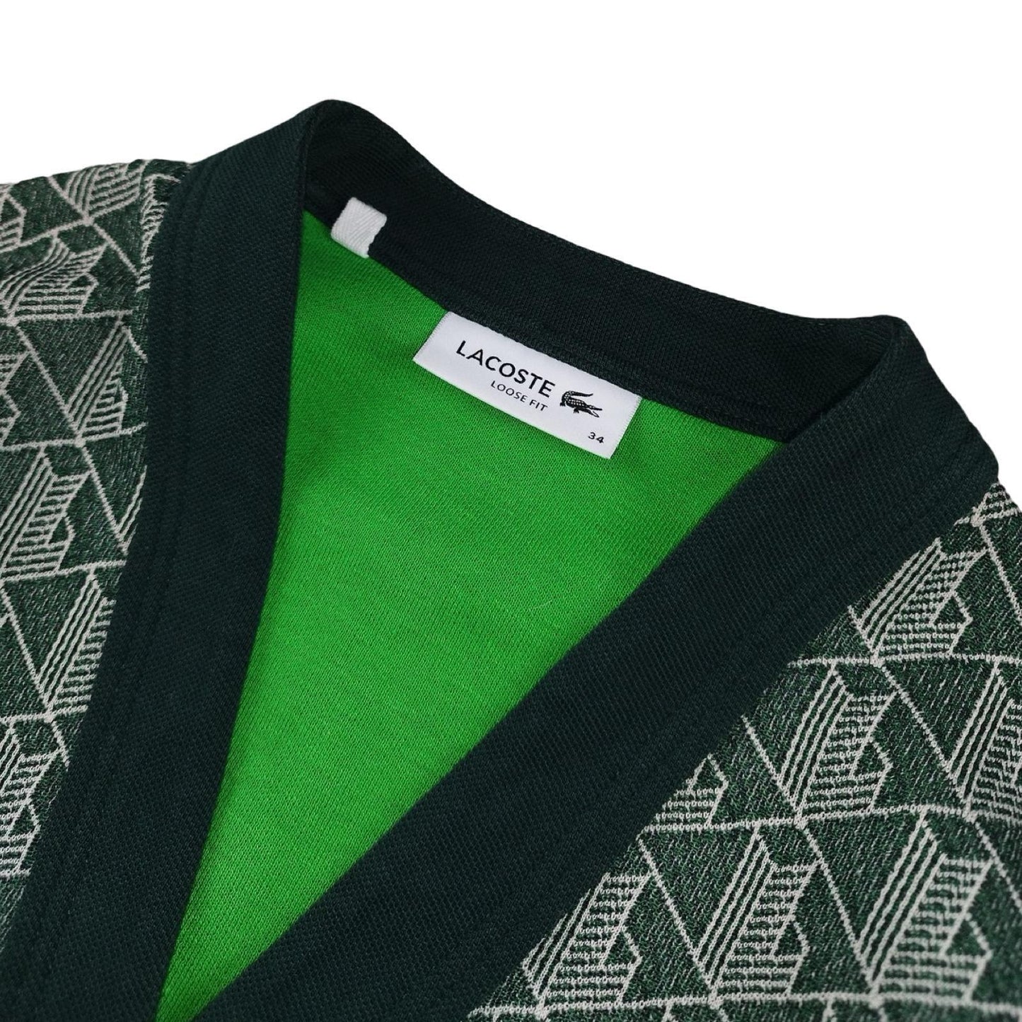 Lacoste - Cardigan boutonné vert taille XS - Le Saptuaire