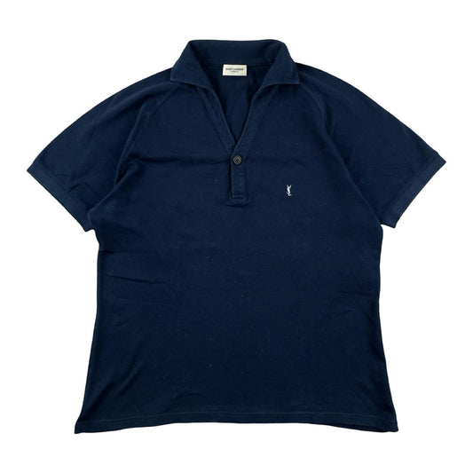 Saint Laurent - Polo bleu marine taille L - Le Saptuaire