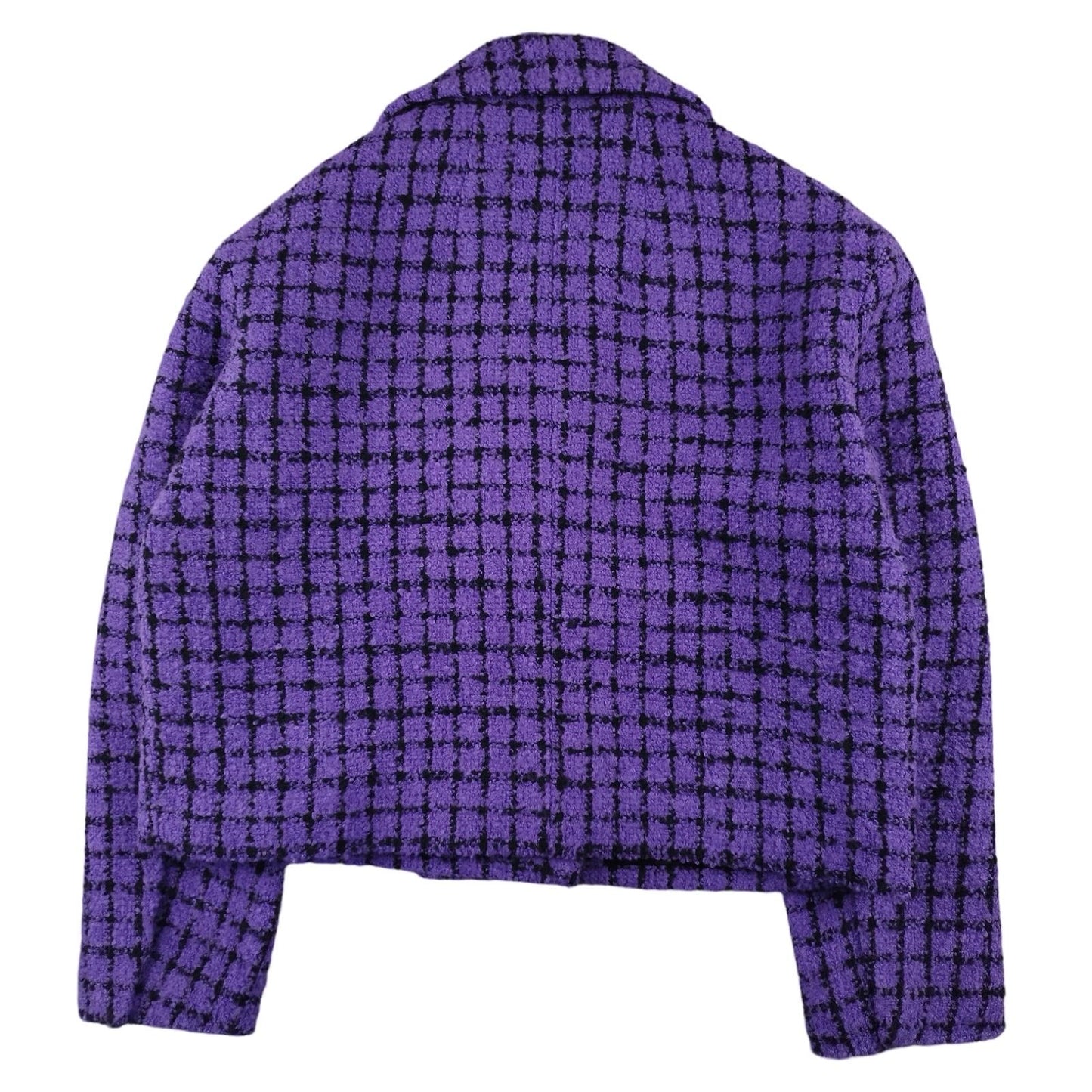 Sandro - Veste en tweed violet taille M - Le Saptuaire