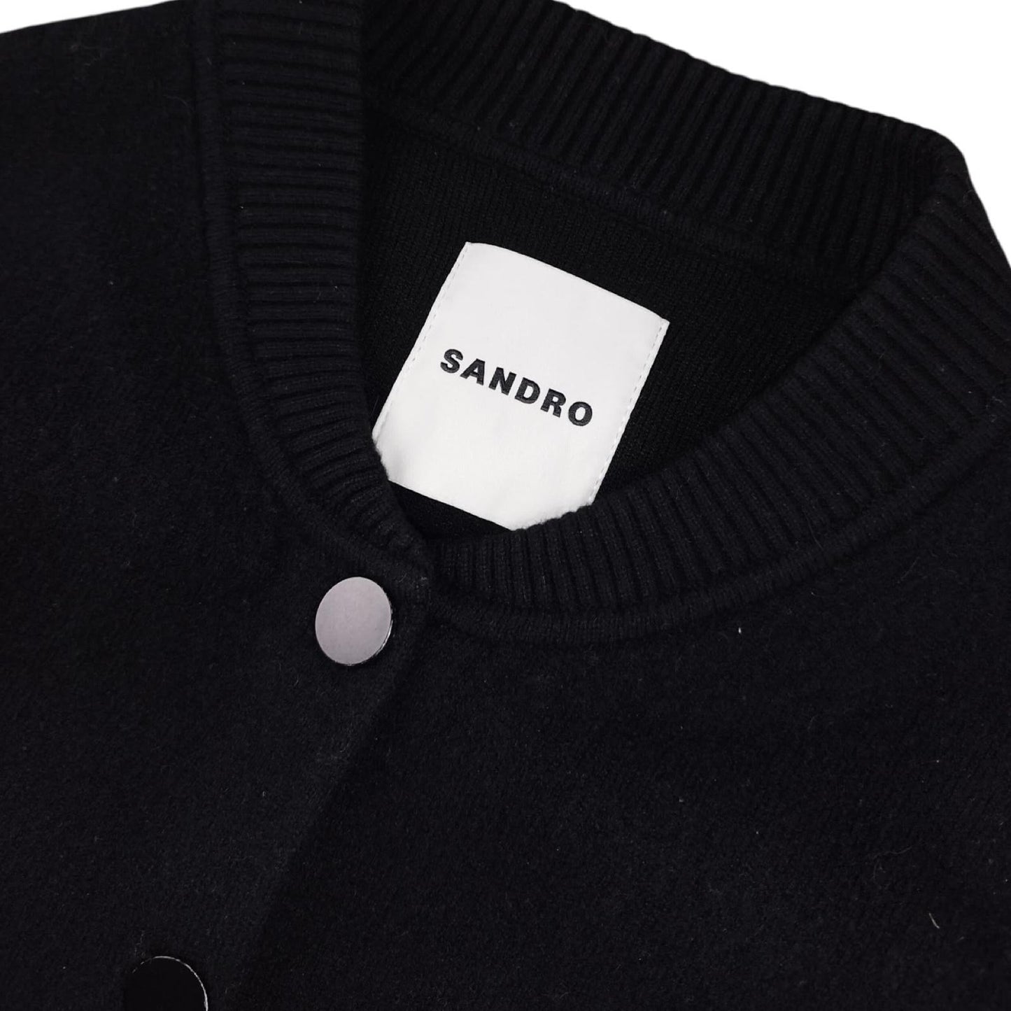 Sandro - Varsity Jacket noire taille XS