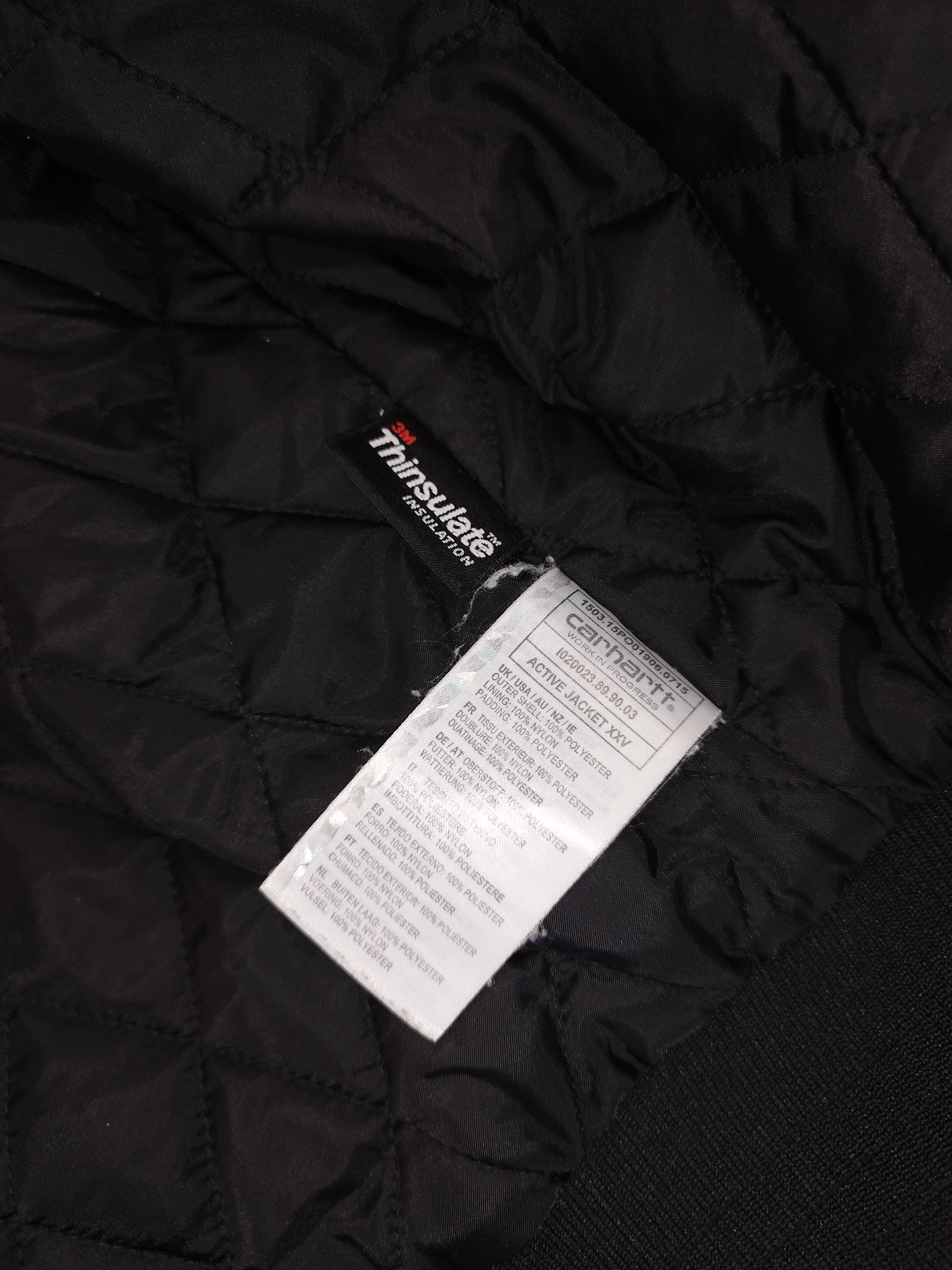 Carhatt - Veste « Active Jacket » noire 25 ème anniversaire taille XL - Le Saptuaire