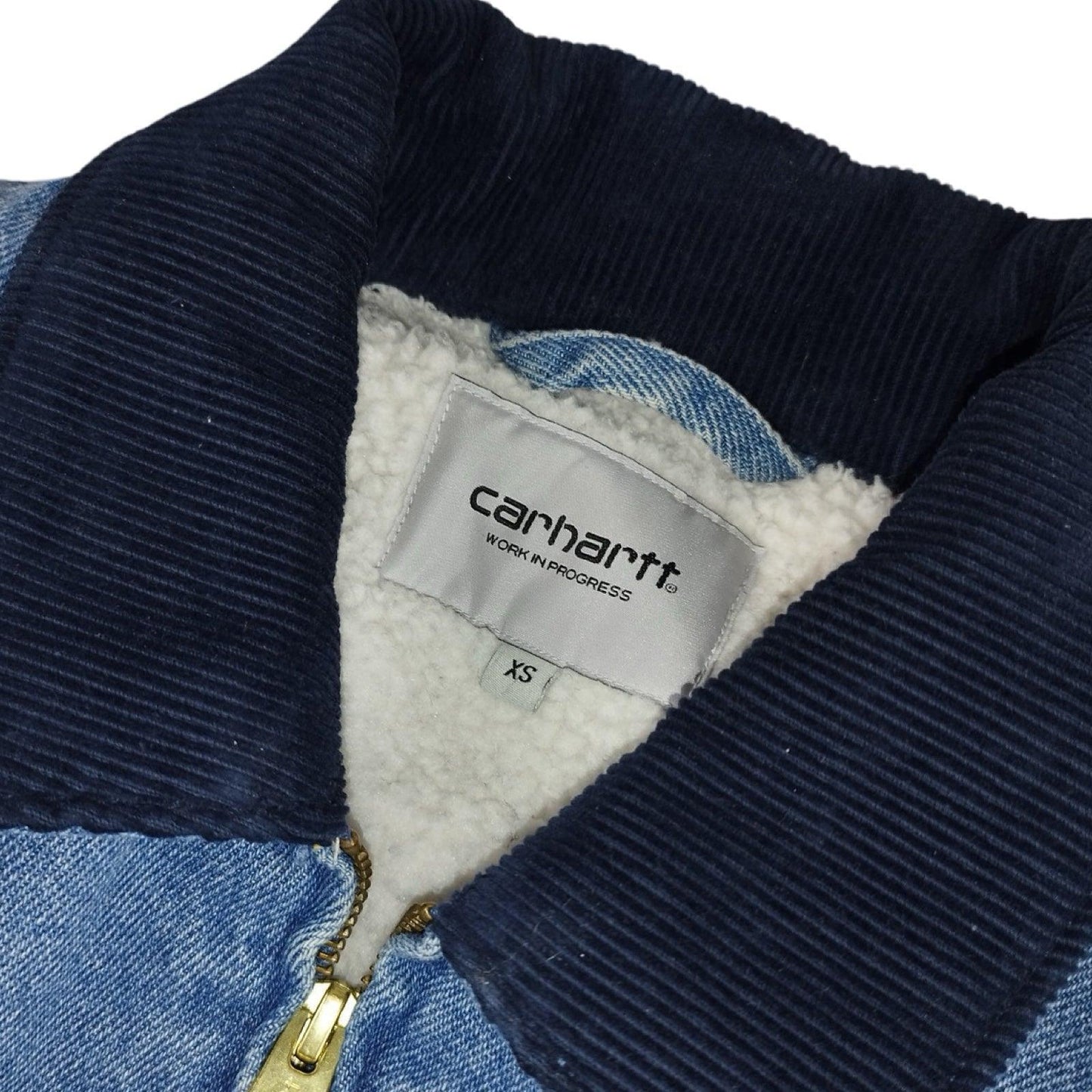 Carhartt - Veste « Détroit Jacket » en jean polaire bleu délavé taille S - Le Saptuaire